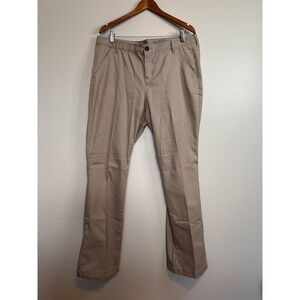 Old Navy Bootcut Khaki Chino Pants Women 14 Stretch High Rise